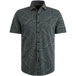 PME Legend Shirt with all-over print - gray/green (Grey)