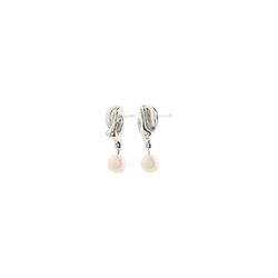 Pilgrim Perlenohrringe - Starlight - beige/silver (SILVER)