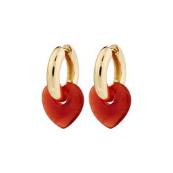 Pilgrim Ohrringe - Kendall - rot/gold (GOLD)