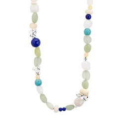 Pilgrim Kette - Dream - beige/blau (SILVER)