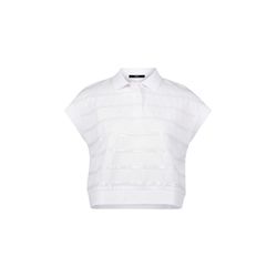 Zero Poloshirt mit Pailletten - weiß (1810)