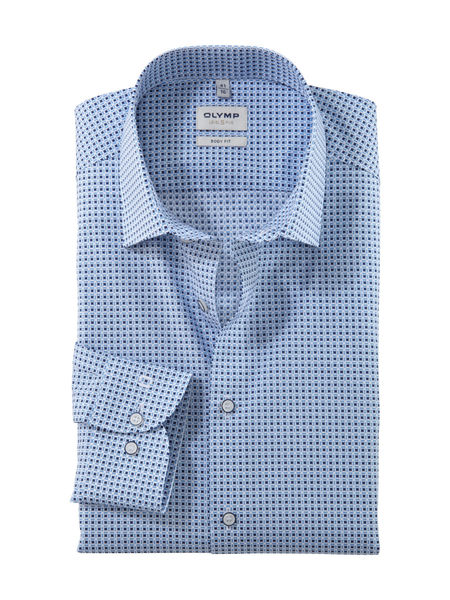 Olymp Body Fit: Businesshemd - blau (15)