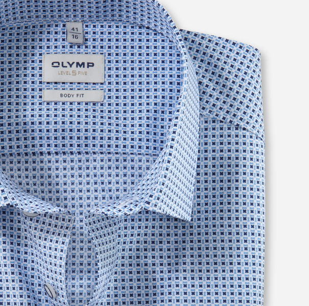 Olymp Body Fit: Businesshemd - blau (15)