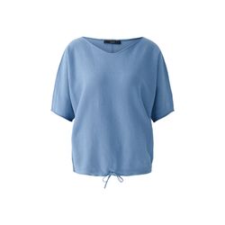 Oui Baumwollpullover - blau (5344)