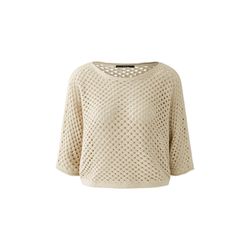 Oui Pullover mit Glanzgarn - beige (0767)