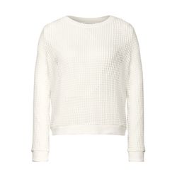 Street One Studio Knit-look structured shirt - white (10108)