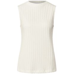 Street One Studio Top with ribbed structure - white (10108)