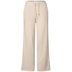 Street One Studio Straight Leg Strukturhose - beige (16269)