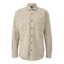 Q/S designed by Overshirt aus Cord mit aufgestetzten Taschen - beige (8148)