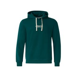 s.Oliver Red Label Kapuzenpullover aus Baumwollmix mit Label-Print - grün (79D1)