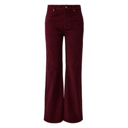 Q/S designed by Cordhose mit weitem Bein  - rot (3900)