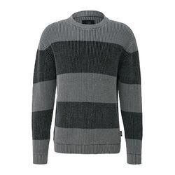 Q/S designed by Strickpullover mit Streifen - grau (98G0)