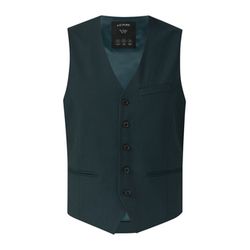 s.Oliver Black Label Vest made of mottled stretch twill - blue (62W1)