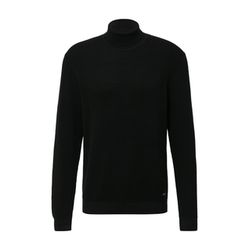 s.Oliver Red Label Rollkragen-Strickpullover aus reiner Baumwolle - schwarz (9999)
