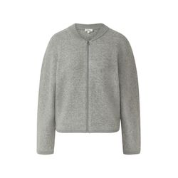 s.Oliver Red Label Relaxed Fit knitted jacket with batwing sleeves  - gray (97W2)