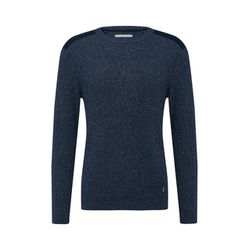 s.Oliver Red Label Mouliné yarn sweater with shoulder inserts - blue (59X0)