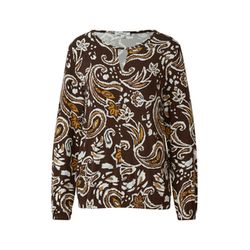 s.Oliver Red Label Patterned blouse in a relaxed fit - brown (89A2)