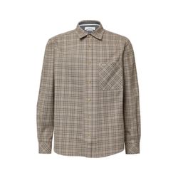 s.Oliver Red Label Regular Fit: Kariertes Hemd mit Waschung - beige (81N4)