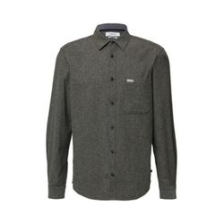 s.Oliver Red Label Regular Fit: Gewaschenes Hemd aus Baumwolle - grau/schwarz (99K2)