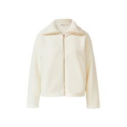 s.Oliver Red Label Teddy plush jacket with knitted collar  - white (0402)