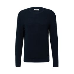 s.Oliver Red Label Strickpullover mit Mustermix und Rundhals - blau (5978)