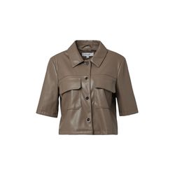 comma Kurze Jacke in Lederoptik  - braun (0009)