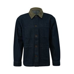 Q/S designed by Denim-Overshirt mit Cordkragen - blau (59Y8)