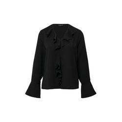 s.Oliver Black Label Ruffled blouse with long sleeves  - black (9999)