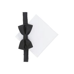 s.Oliver Black Label Elegantes Set aus Fliege und Einstecktuch - schwarz/weiß (9999)