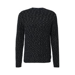 s.Oliver Red Label Strickpullover aus zweitfarbigem Garn mit Rundhals - blau (59X1)