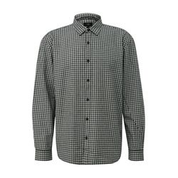 Q/S designed by Karohemd in Baumwollflanell - schwarz/weiß (99N0)