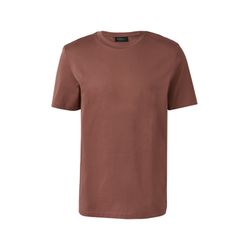 s.Oliver Black Label T-shirt made of premium jersey with crew neck - brown (3807)