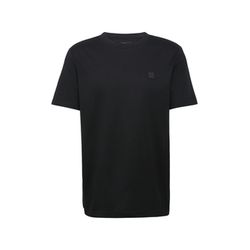 s.Oliver Black Label Mercerized cotton T-shirt with logo detail - black (9999)
