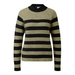 Q/S designed by Weicher Strickpullover mit Rippstruktur   - schwarz/grün (75G0)