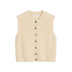 Marc O'Polo Ärmellose Strickweste regular aus Bouclé-Garn - beige (174)