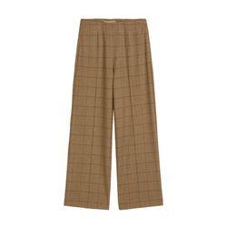 Marc O'Polo Gemusterte Culotte regular aus softem Flanell - braun (L77)