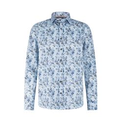 State of Art Hemd mit botanischem Print - blau (5683)
