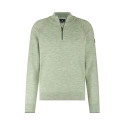 State of Art Sweater with stand-up collar - green (3691)