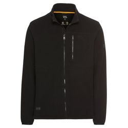 Camel active Fleecejacket mit verstellbarem Kordelzug und reflektierenden Details - grau (88)