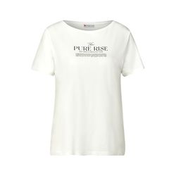 Street One Shirt with wording artwork - white (20108)