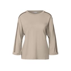 Street One Shirt with galon stripes - beige (17019)