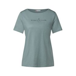 Street One Shirt mit Wording Artwork - blau (27020)