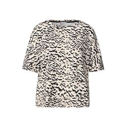 Street One Gemustertes Batwing Shirt - beige (37019)