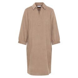 Cecil Corduroy dress in plain colour - brown (16841)