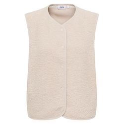 Cecil  Curly Fake Wool Vest - white (15641)