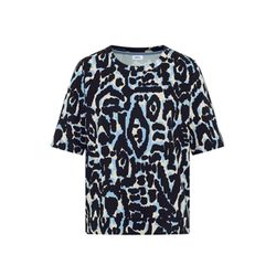 Cecil Cupro Touch print shirt - blue (36831)