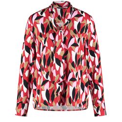 Taifun Blouse with all-over pattern - red (06012)