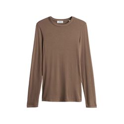 Opus Slim Basicshirt - Sifa - braun (20020)