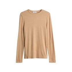 Opus Slim Basicshirt - Sifa - beige/braun (20031)