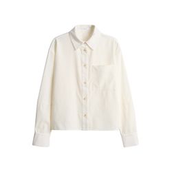 Opus Boxy Cord Overshirt - Frone - white (1004)